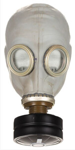 Maska przeciwgazowa GP5 rosyjska szara + torba i filtr JAK NOWA