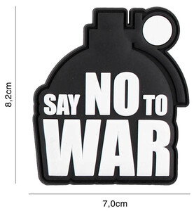 Naszywka PVC 3D rzep - Say NO to war